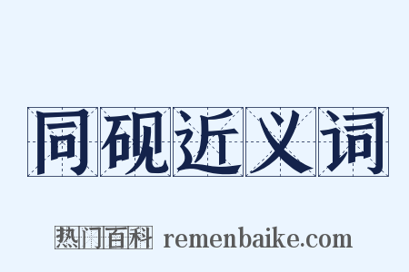 同砚近义词是什么意思的图片